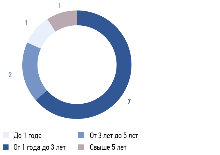 Стаж работы в&nbsp;Совете директоров